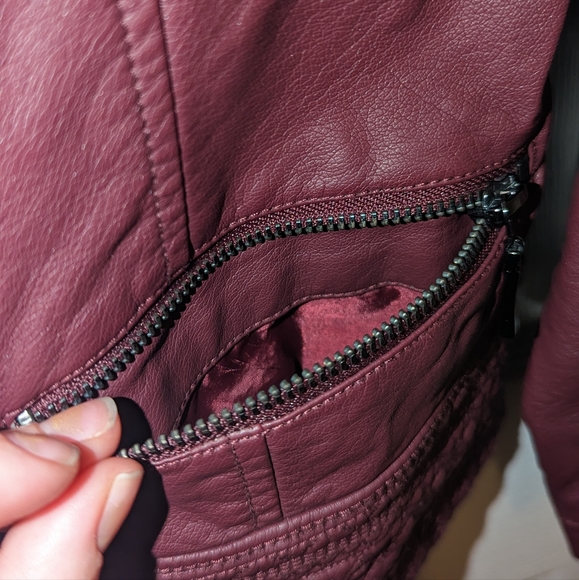 Christopher & Banks Petite Maroon Jacket Size P/M - Picture 4 of 7
